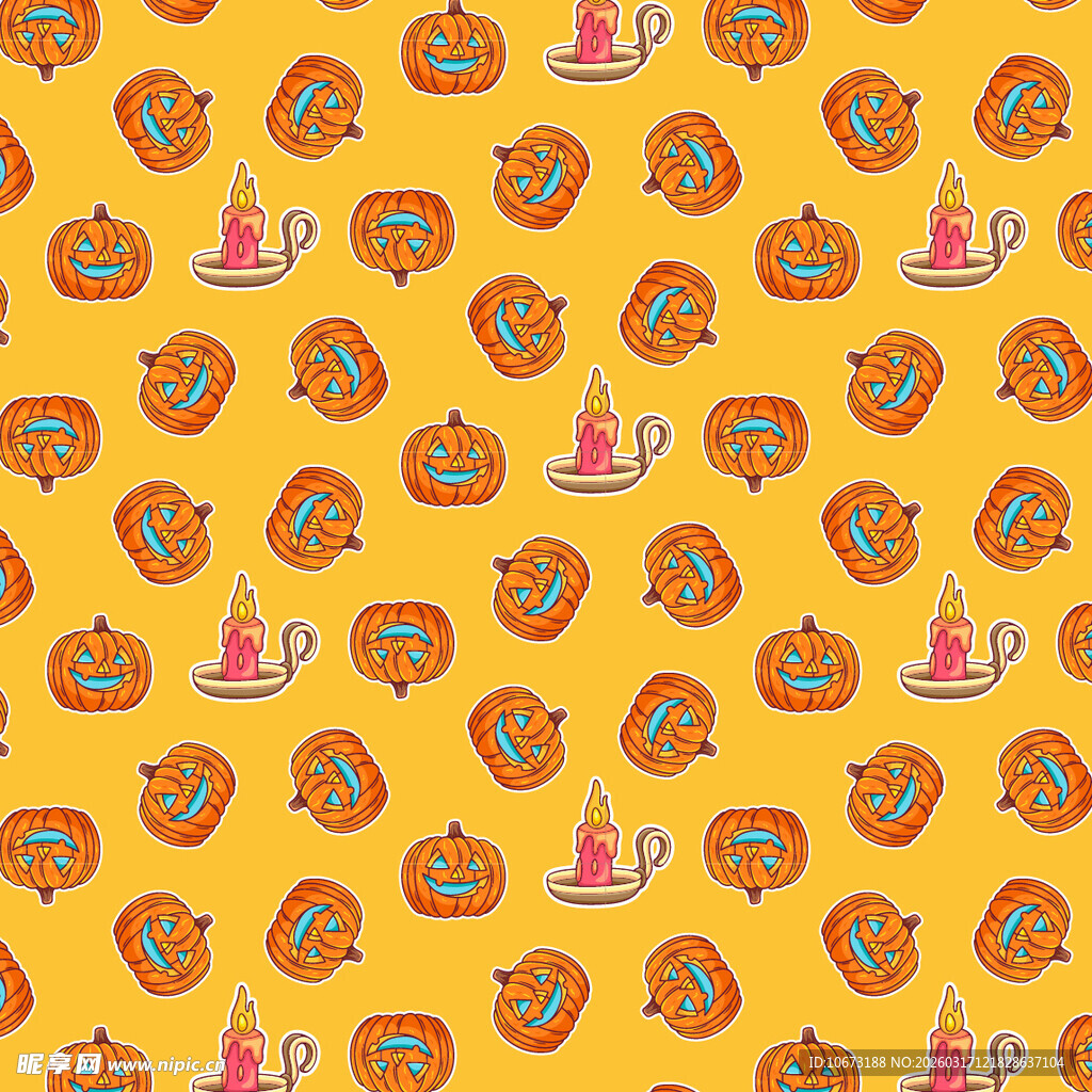 南瓜图案背景