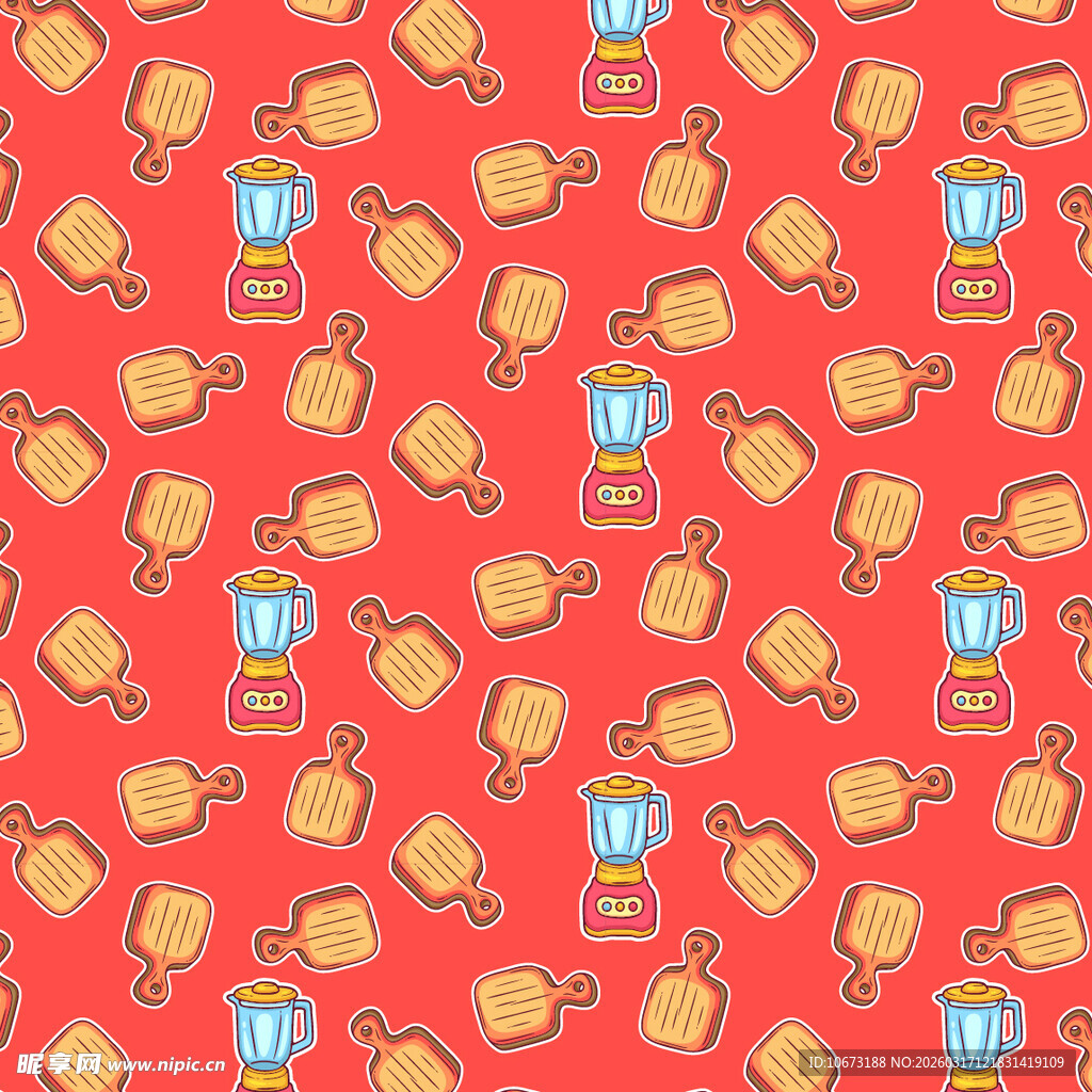 厨具相关图案背景