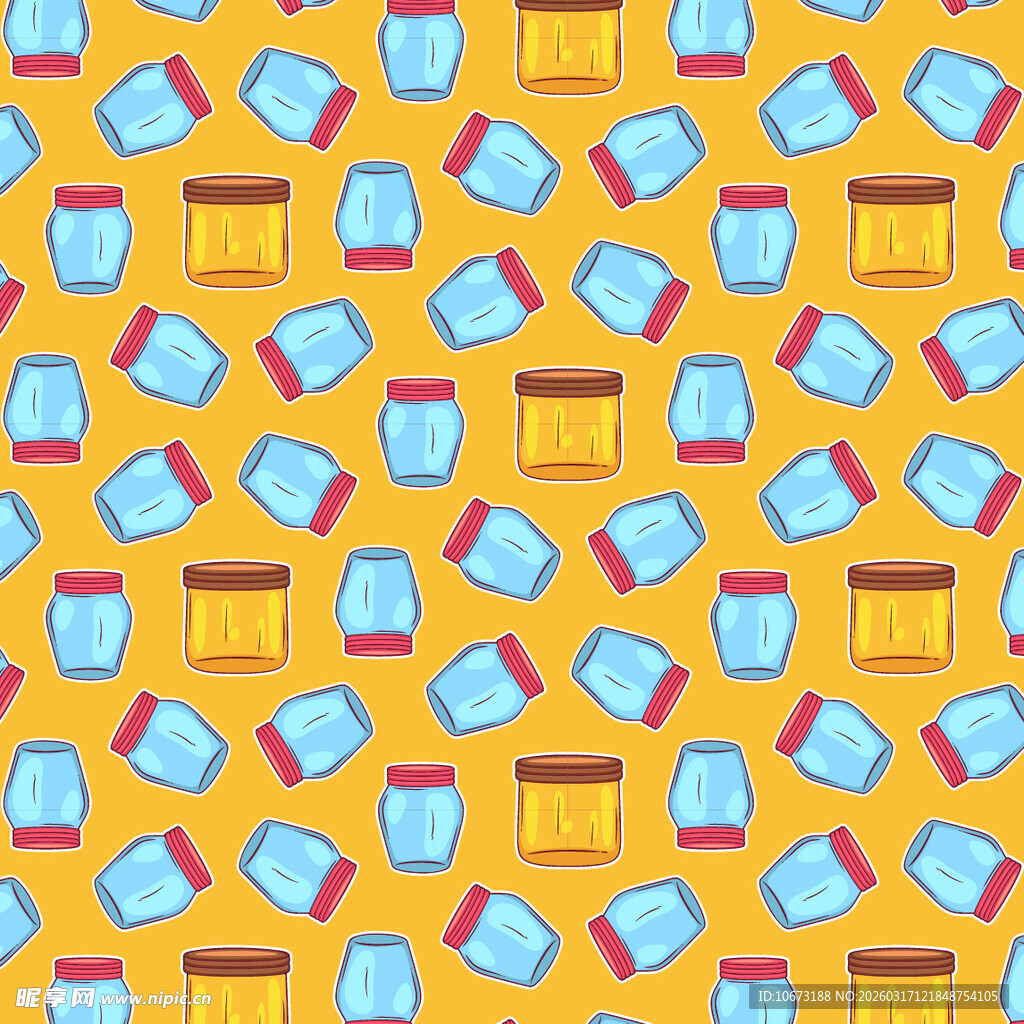 玻璃瓶图案背景