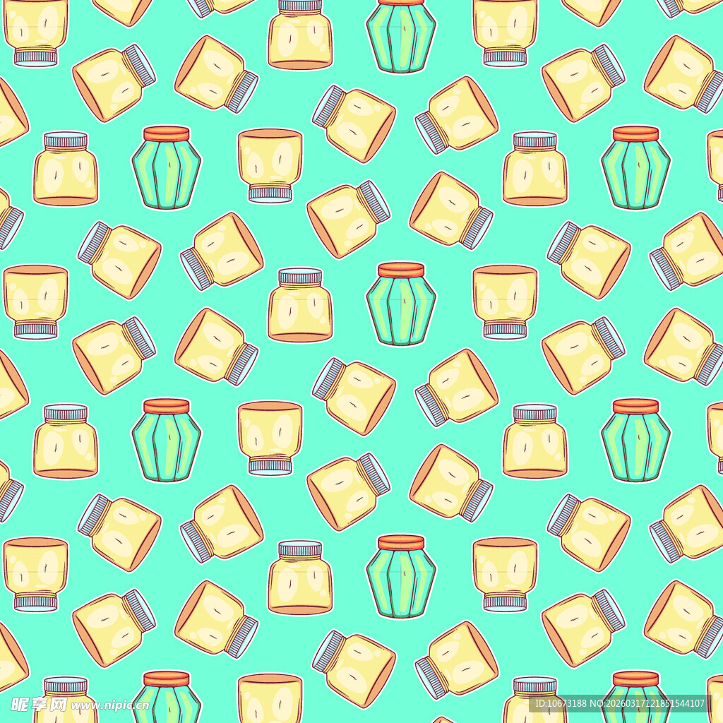 玻璃瓶图案背景