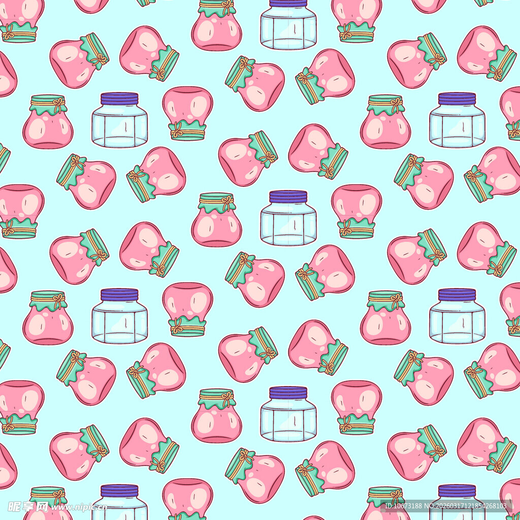 玻璃瓶图案背景