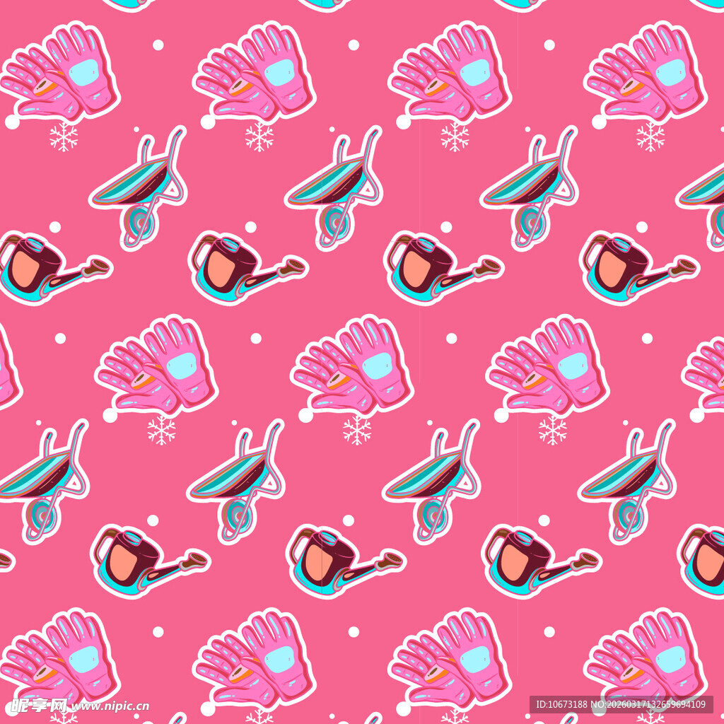 园艺相关图案背景