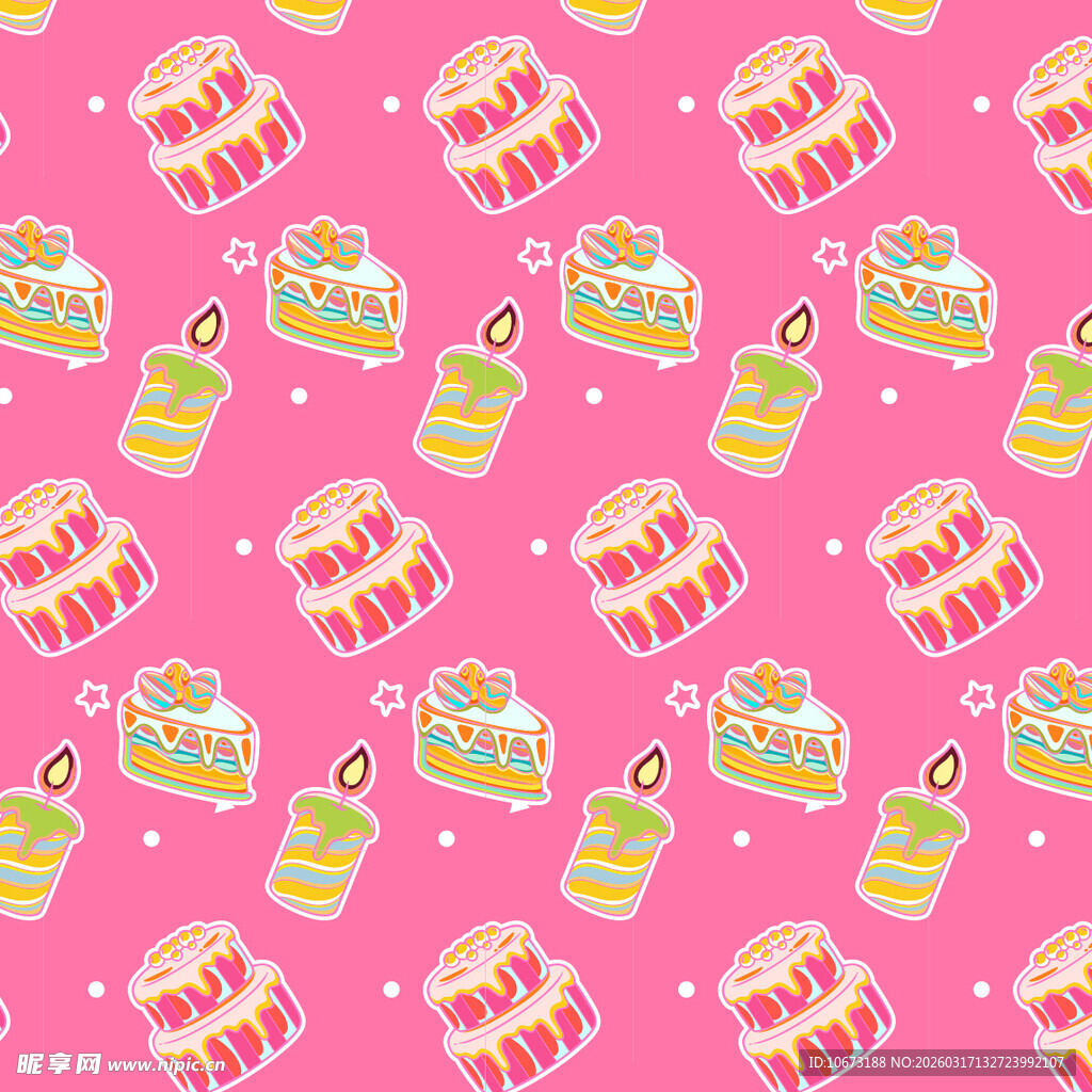 蛋糕图案背景