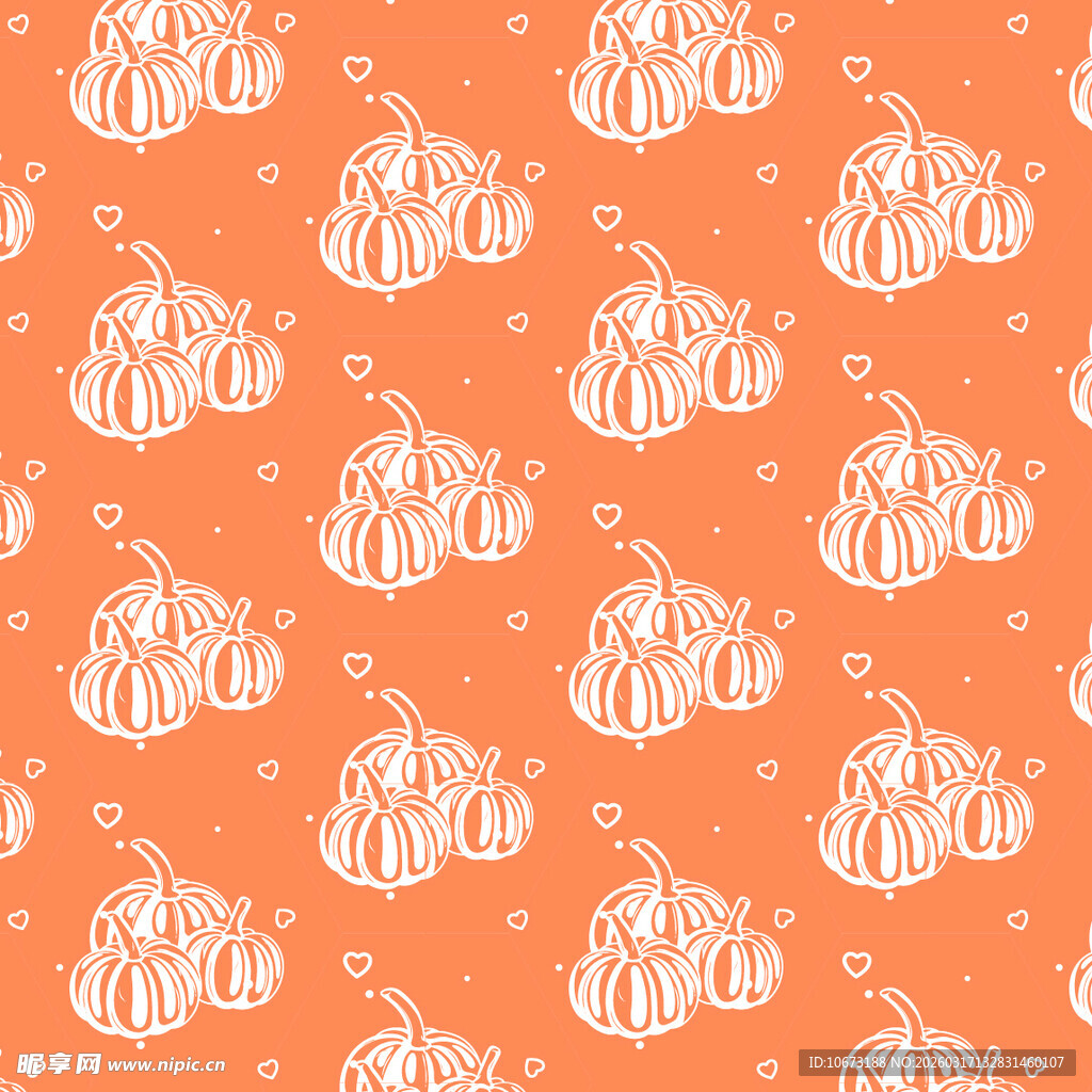 南瓜图案背景