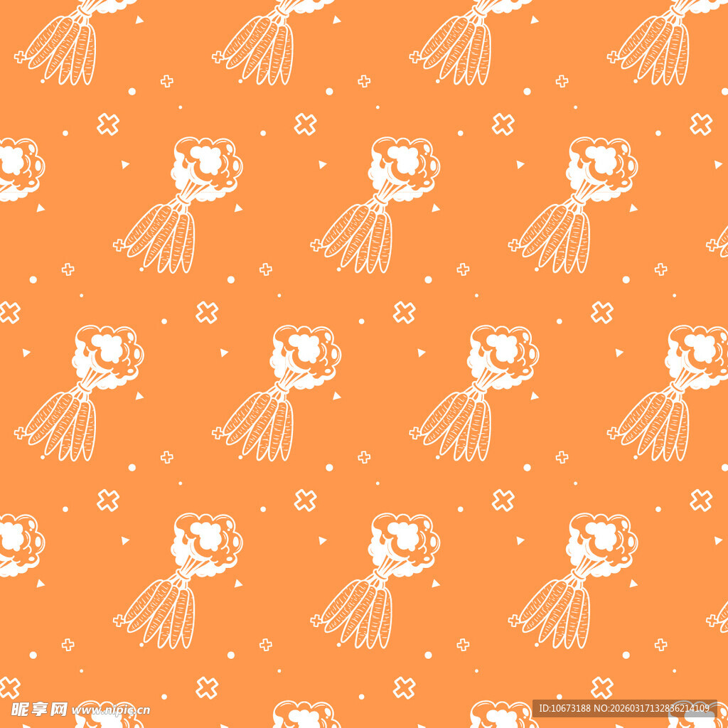 胡萝卜图案背景