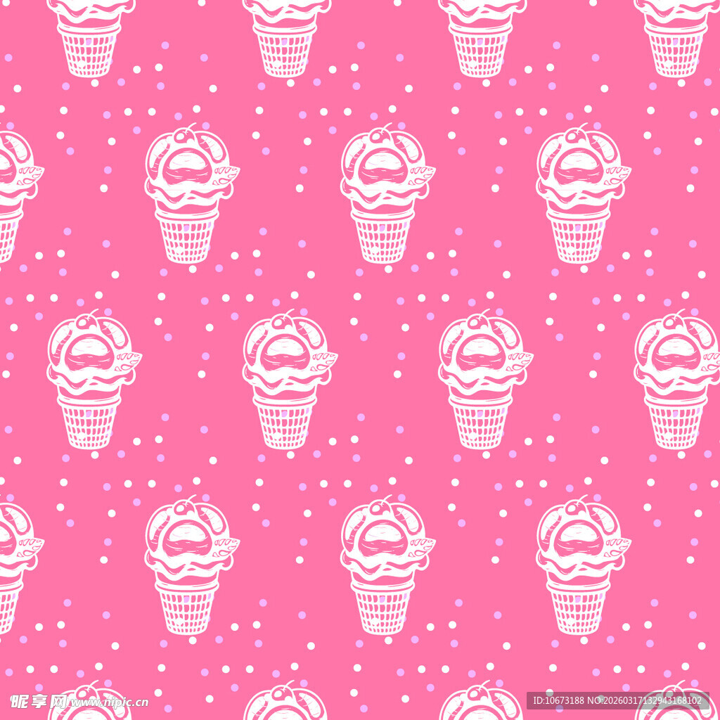 甜筒图案背景