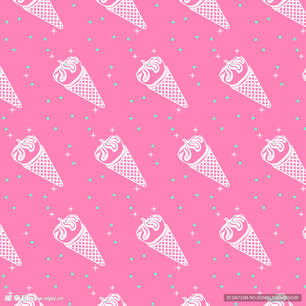 甜筒图案背景