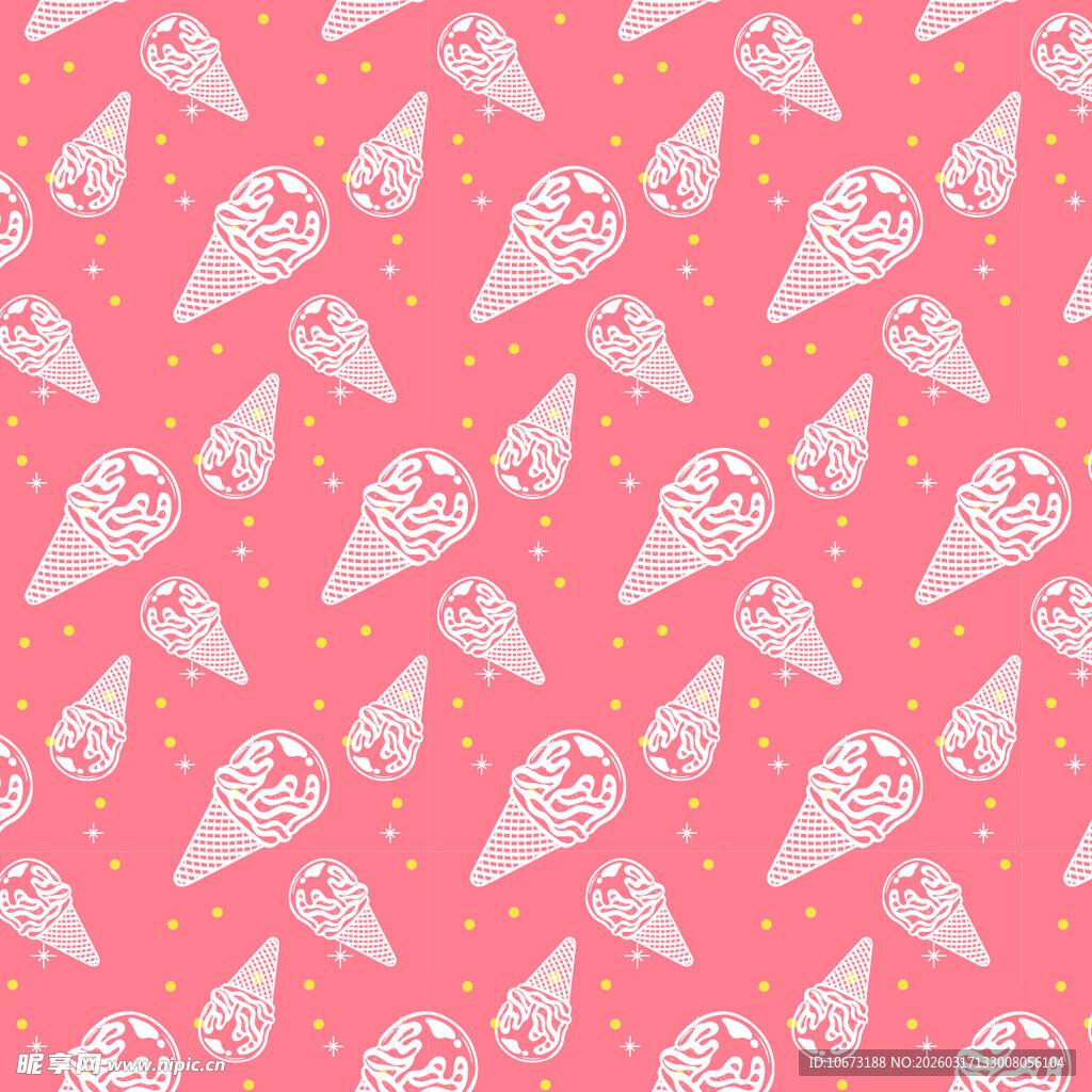甜筒图案背景