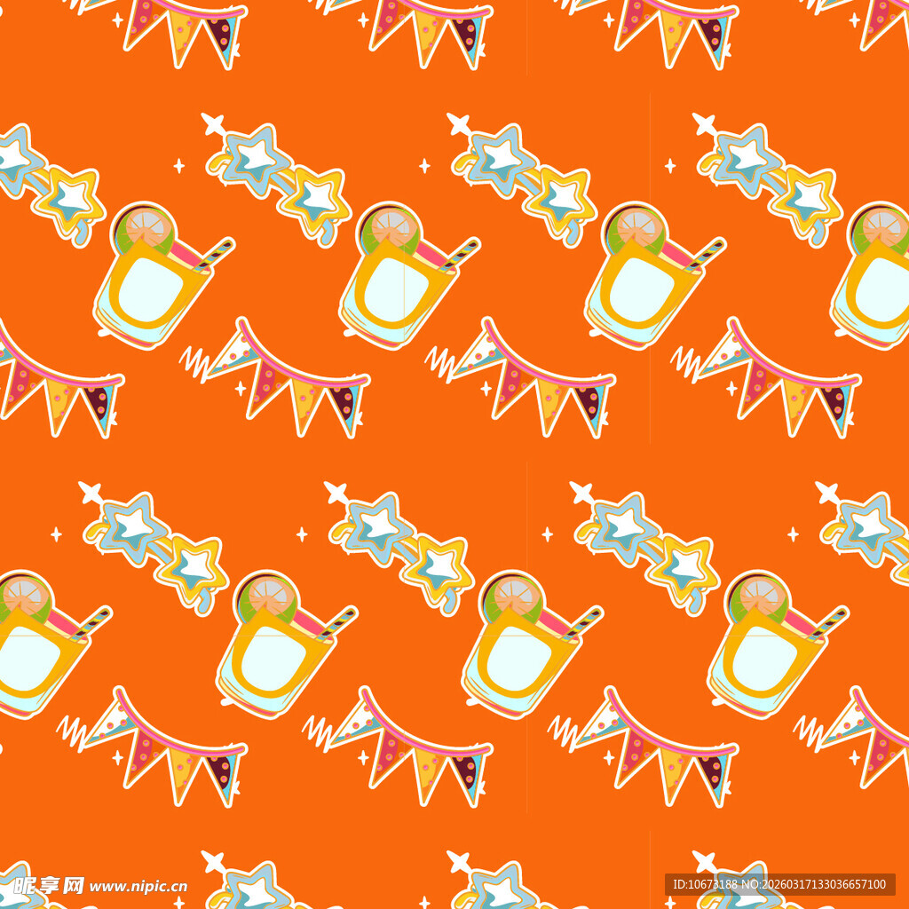 节日元素图案背景