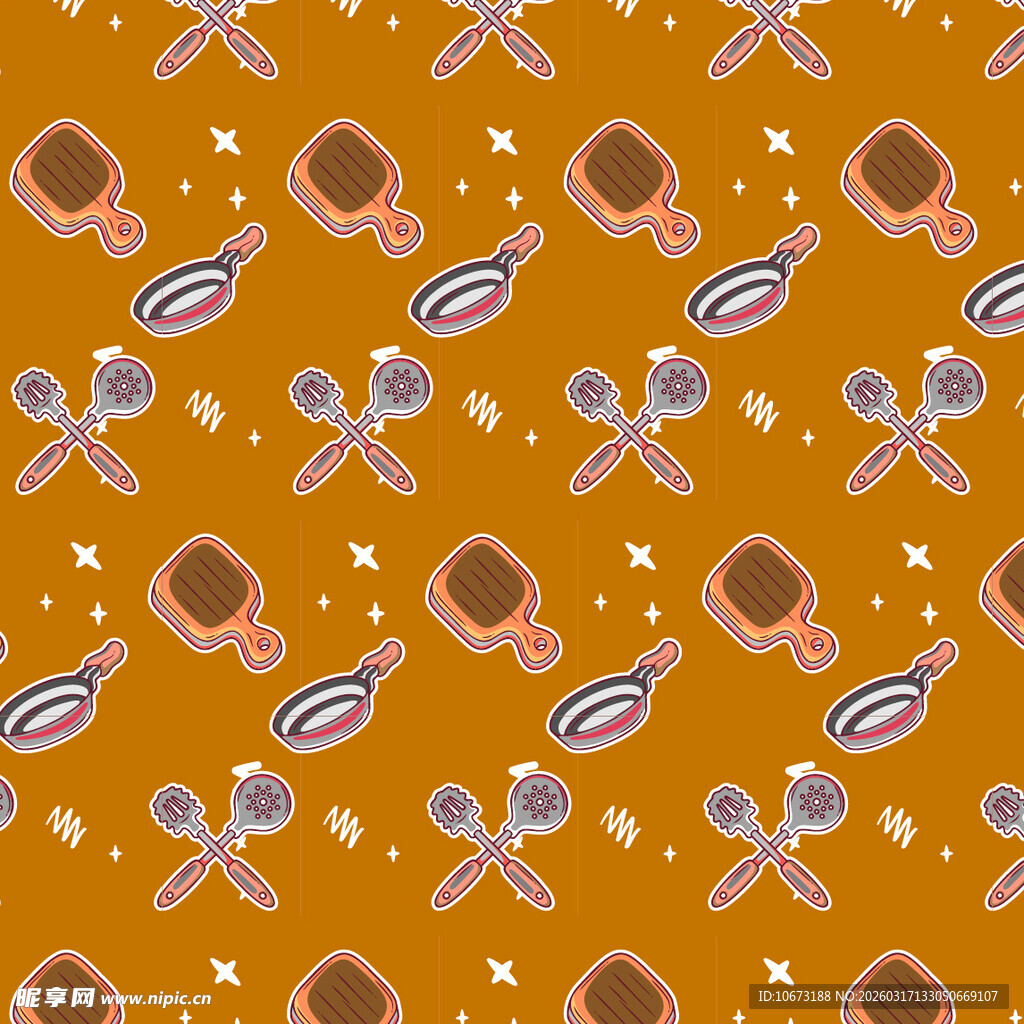 厨房相关图案背景