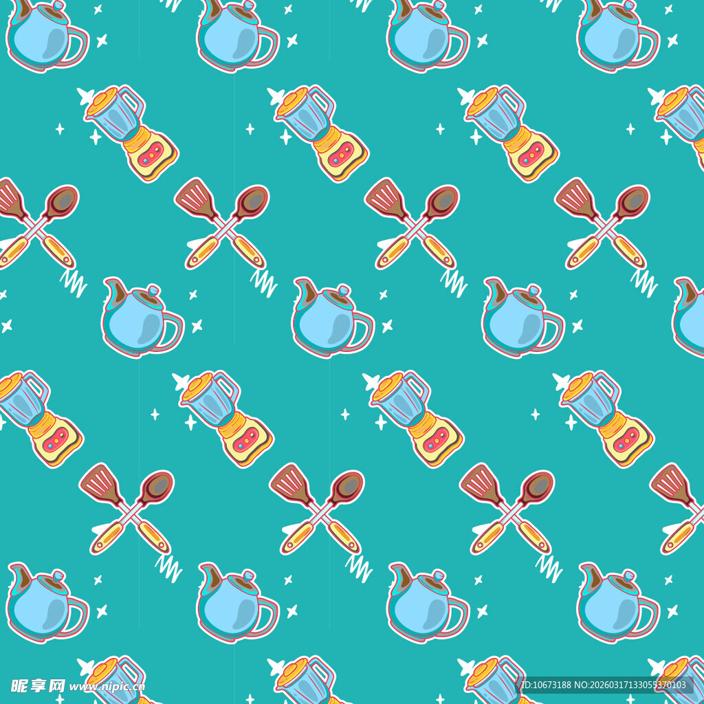 厨房相关图案背景