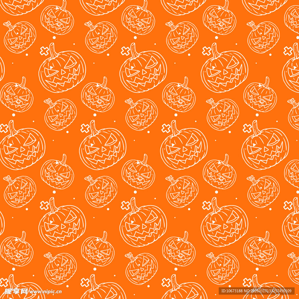 南瓜图案背景