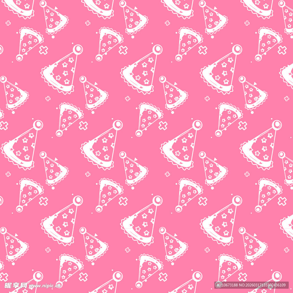 庆祝帽子图案背景