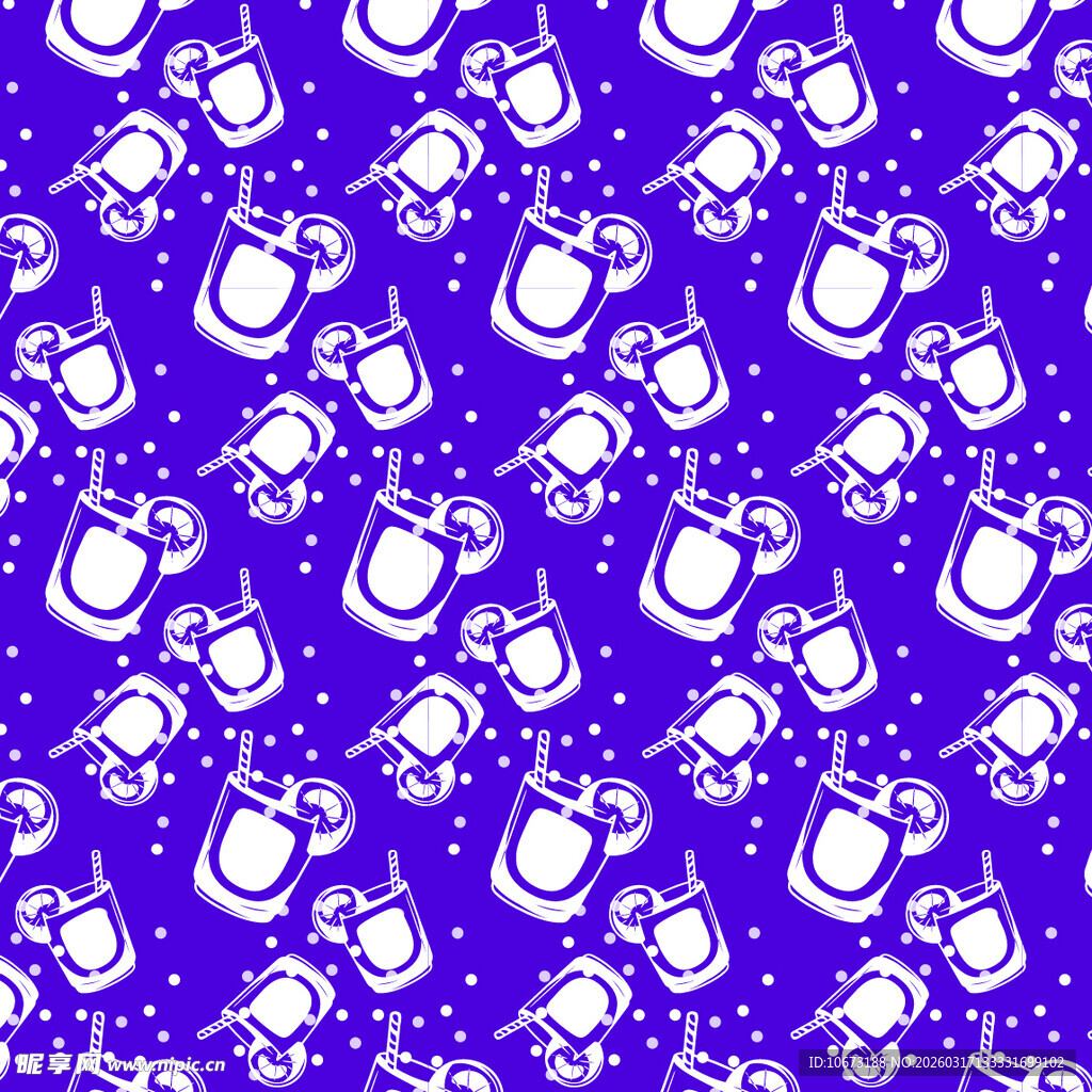 饮料图案背景