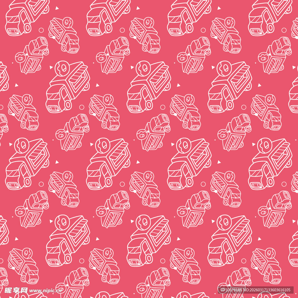 甜甜圈车图案背景