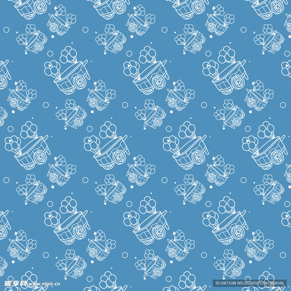 气球车图案背景