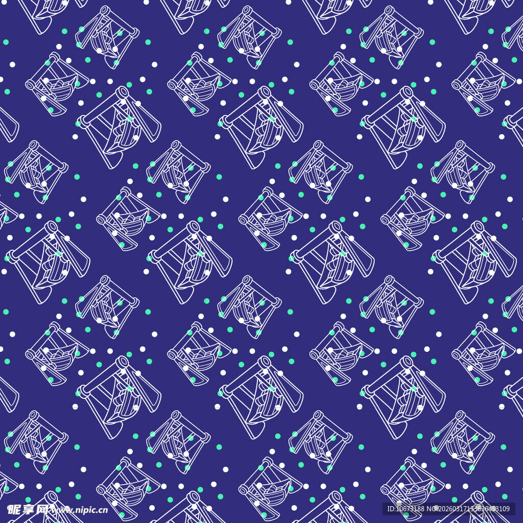 海盗船图案背景