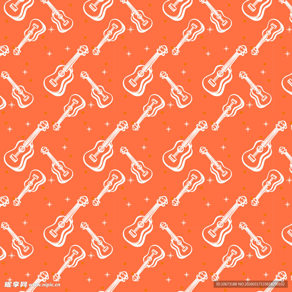 吉他图案背景