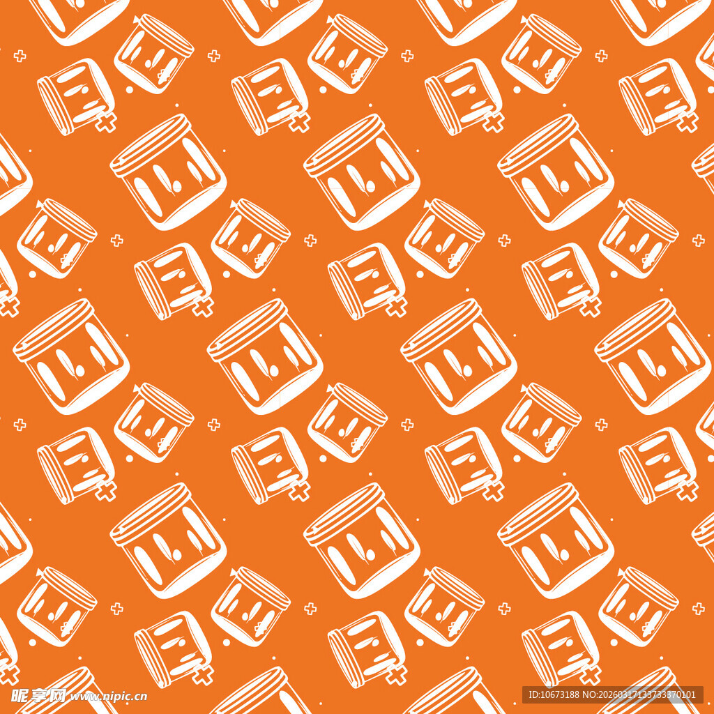 玻璃瓶图案背景