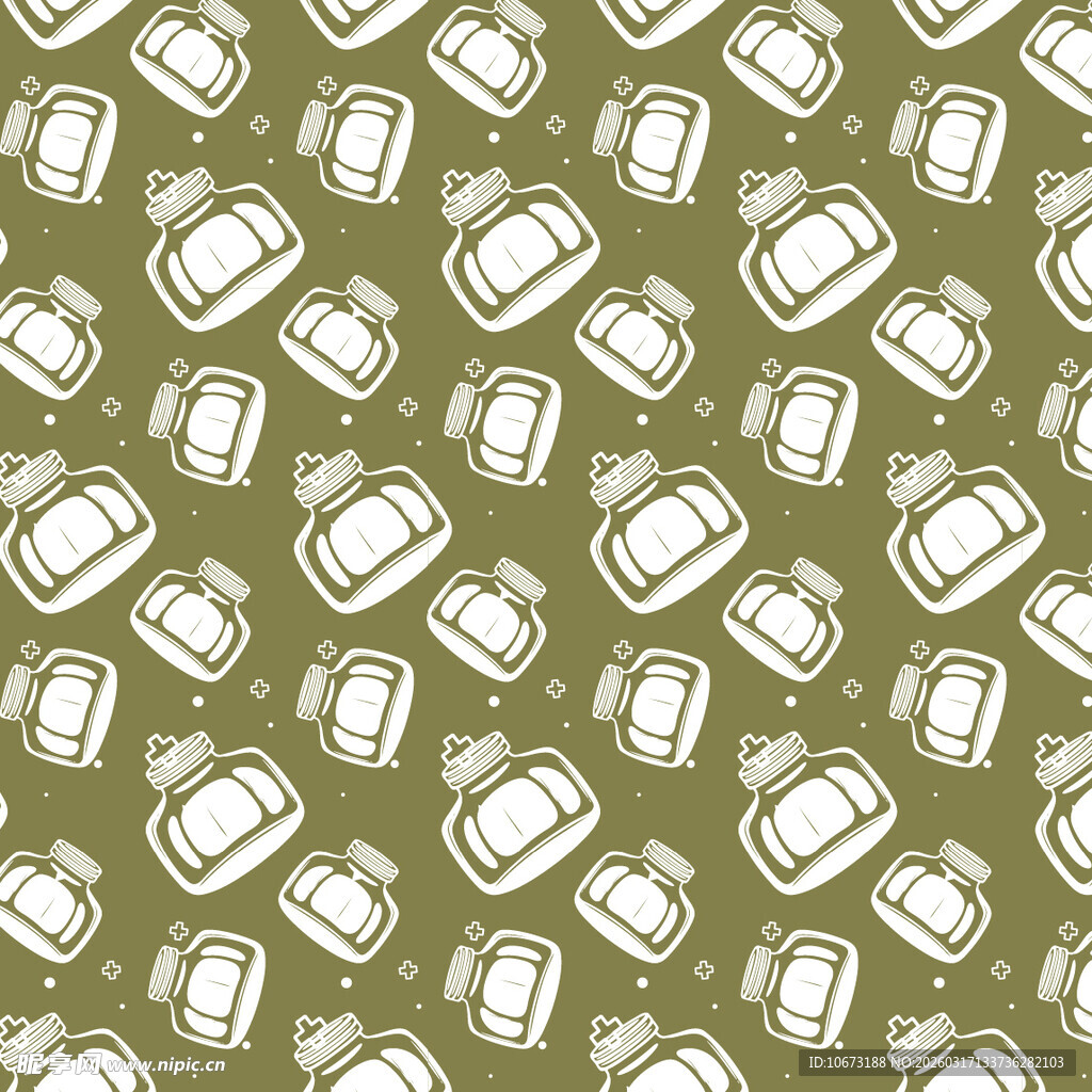 玻璃瓶图案背景