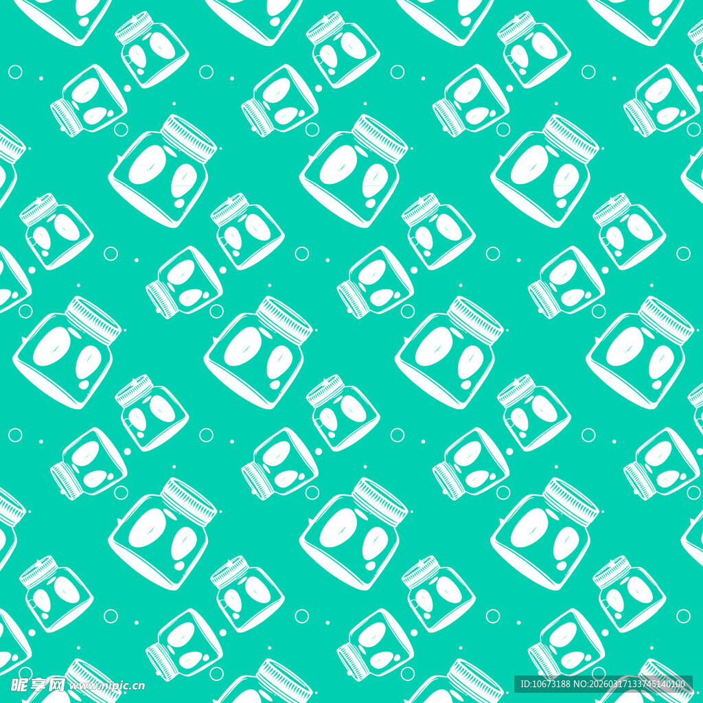 玻璃瓶图案背景