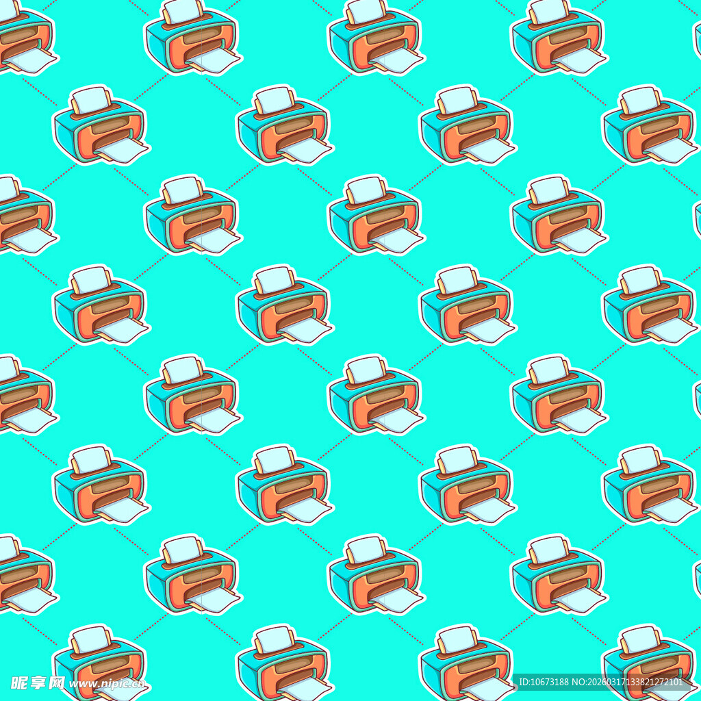 打印机图案背景