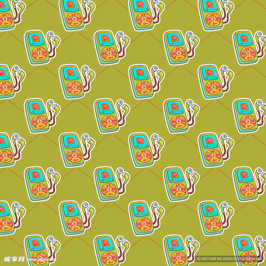 音乐播放器图案背景