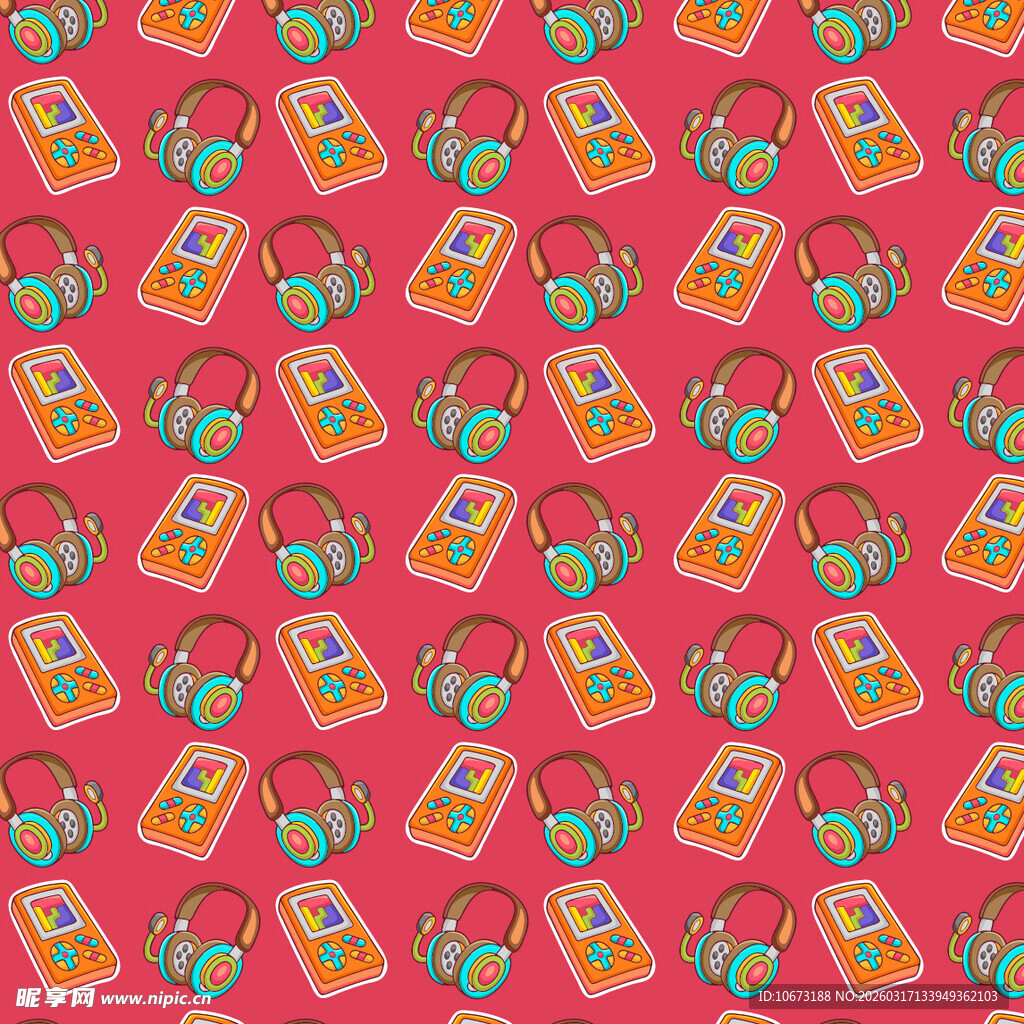 游戏设备图案背景