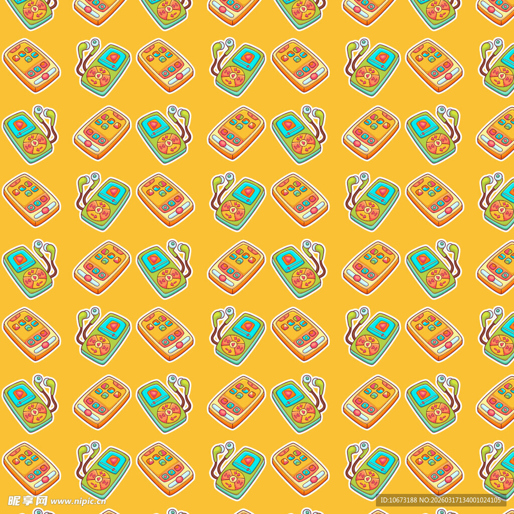 电子设备图案背景