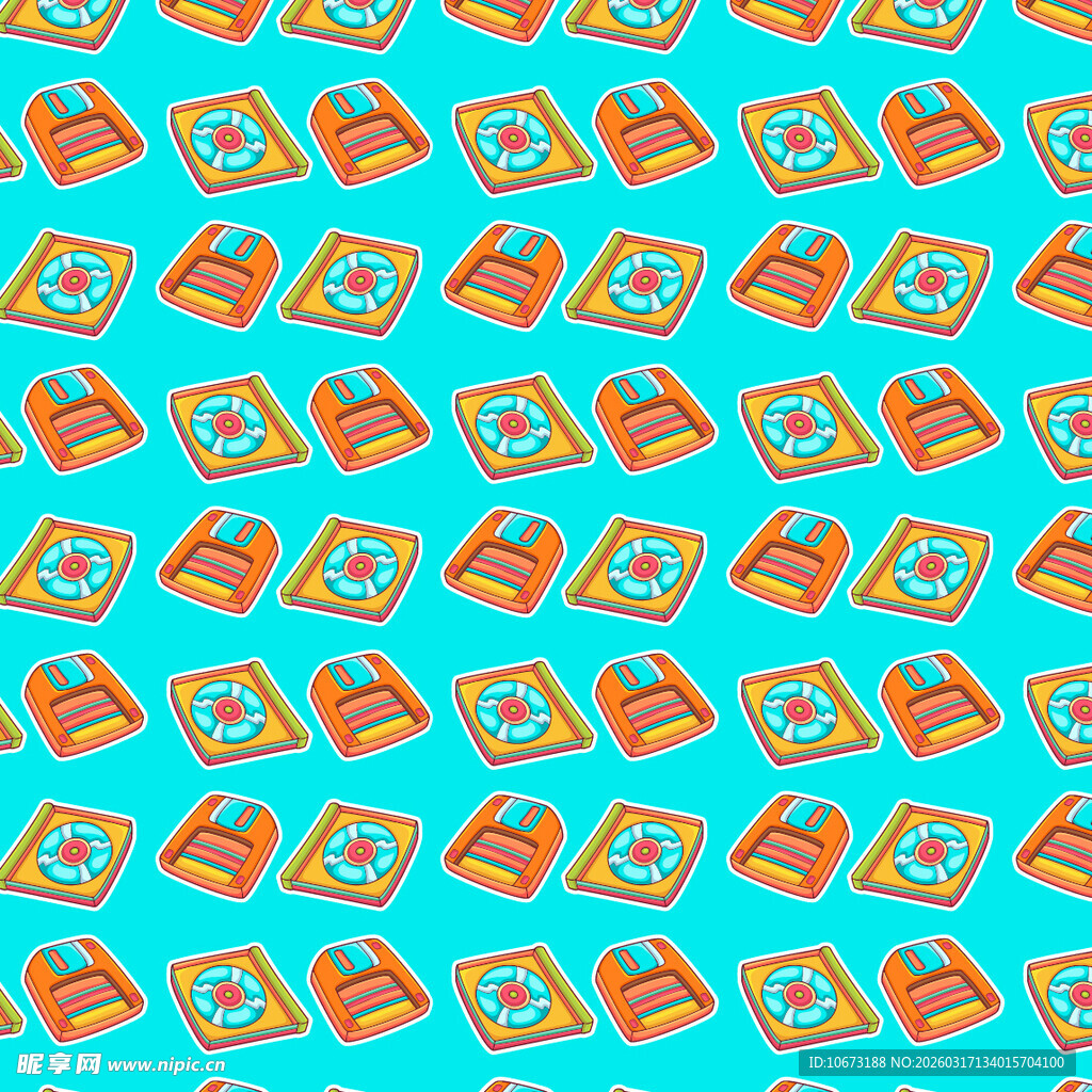 复古数码图案背景