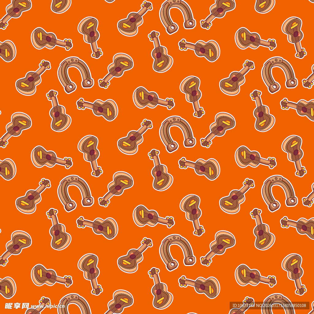 吉他图案背景