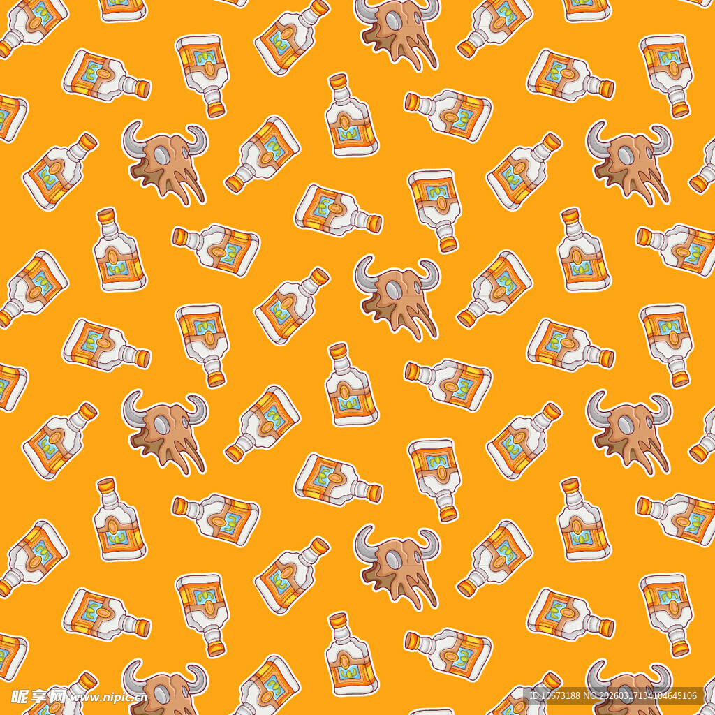 玻璃瓶图案背景