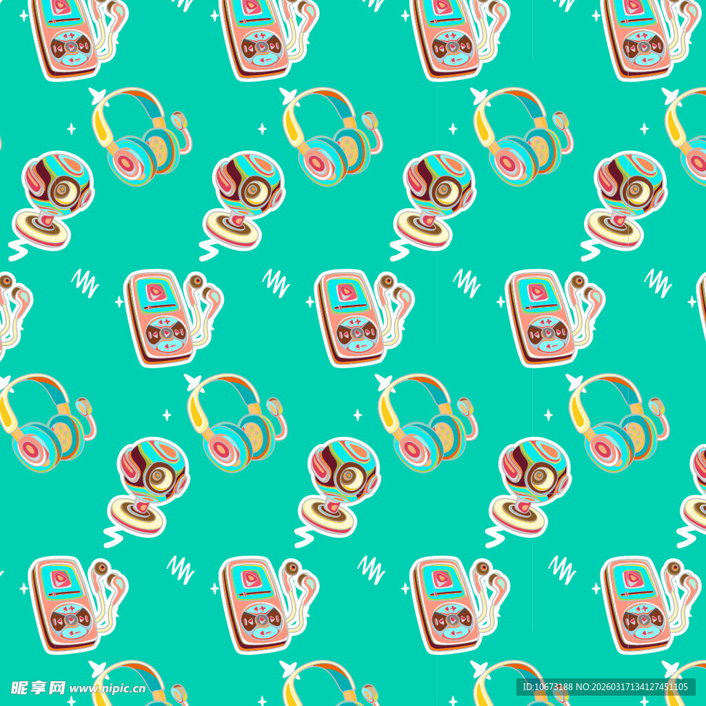 电子产品图案背景