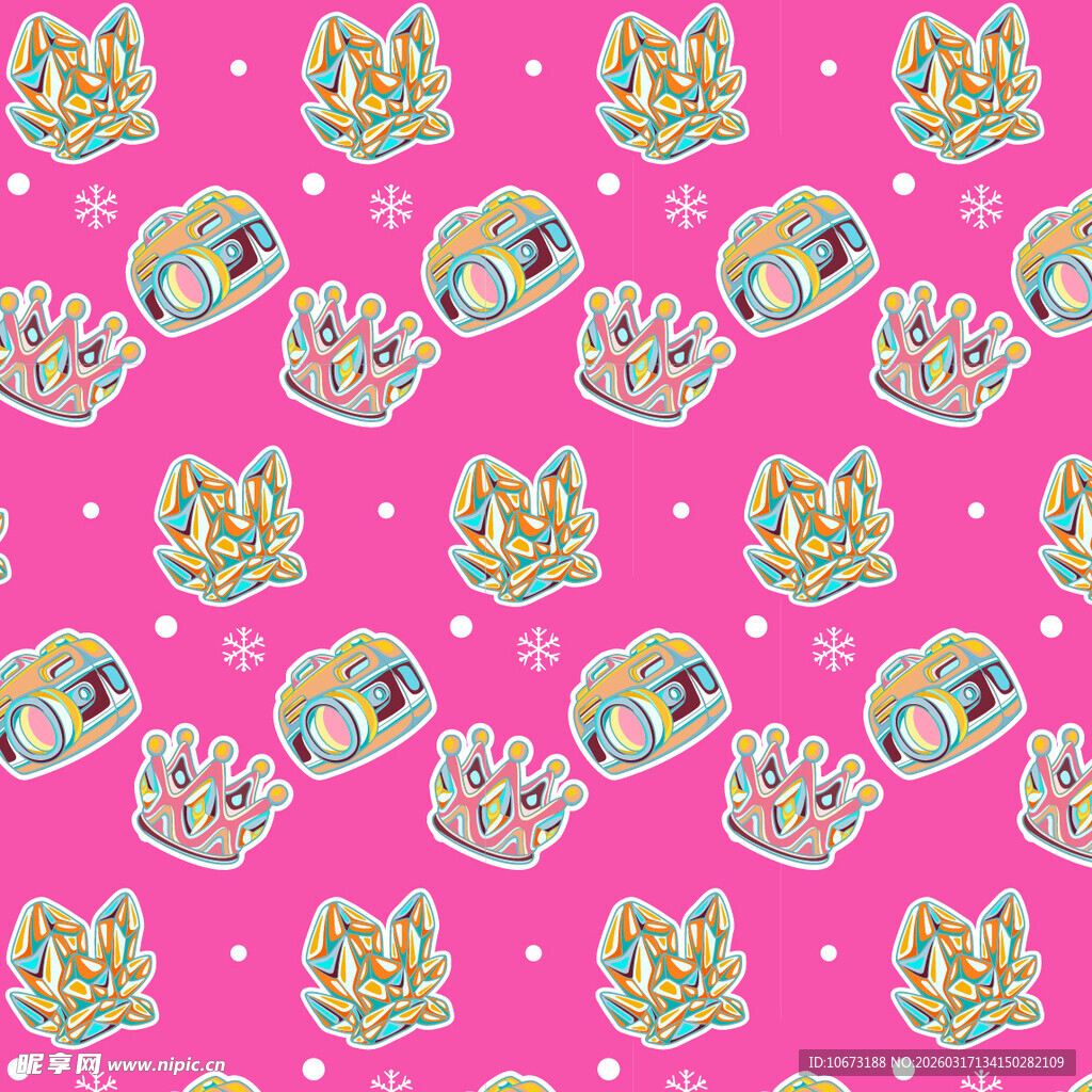 多彩元素图案背景