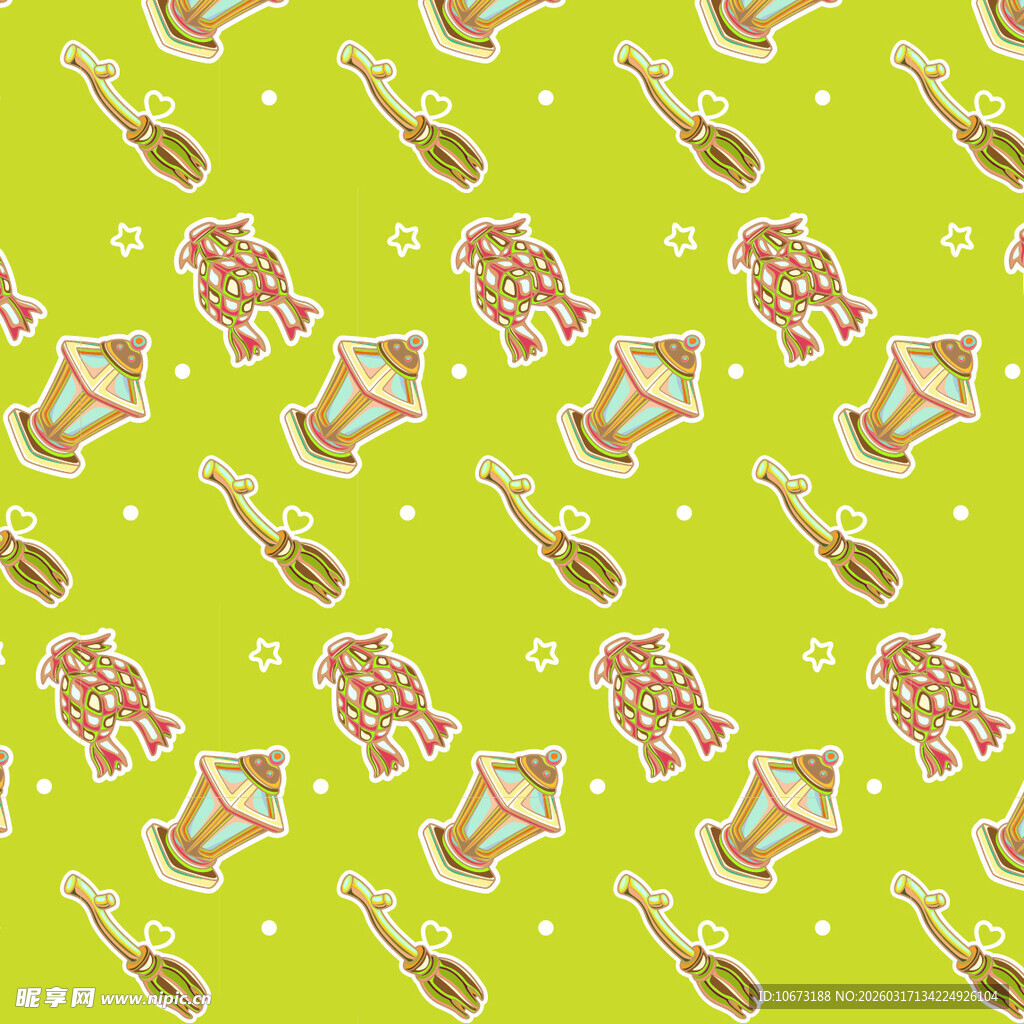 多彩元素图案背景