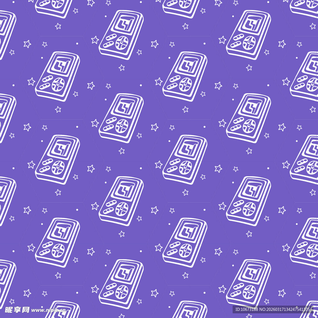 游戏机图案背景