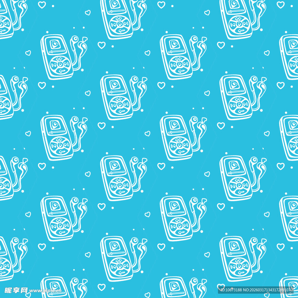 音乐播放器图案背景