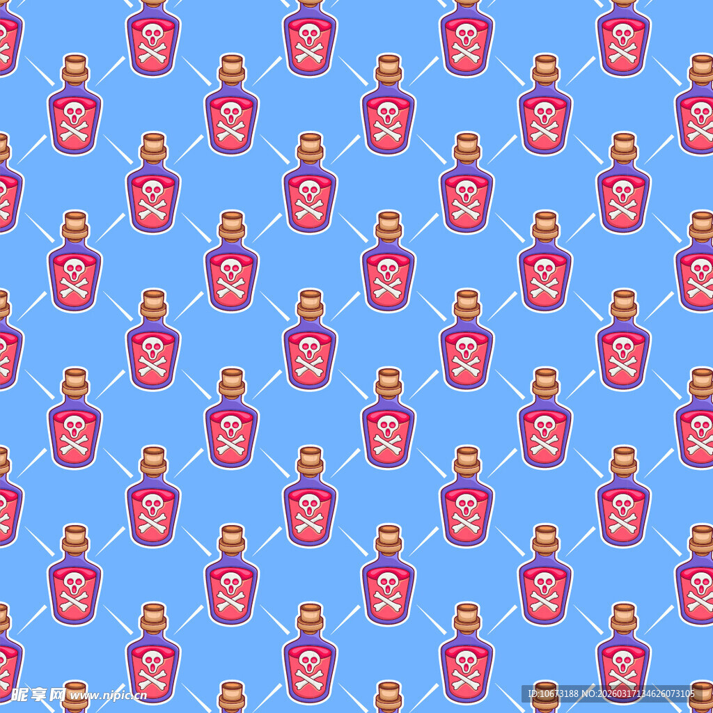 瓶子图案背景