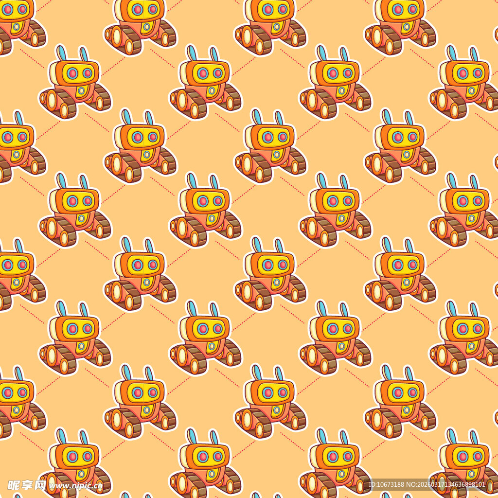 机器人图案背景