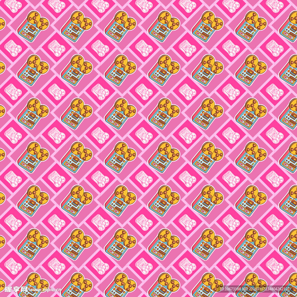 放映机图案背景