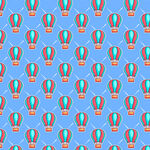 热气球图案背景