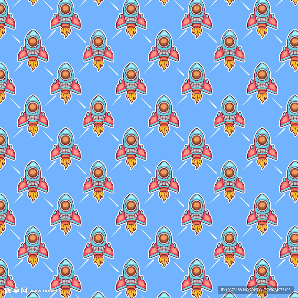 火箭图案背景