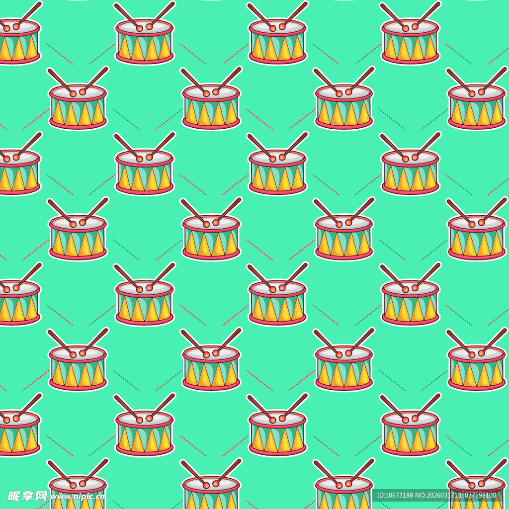 鼓图案背景