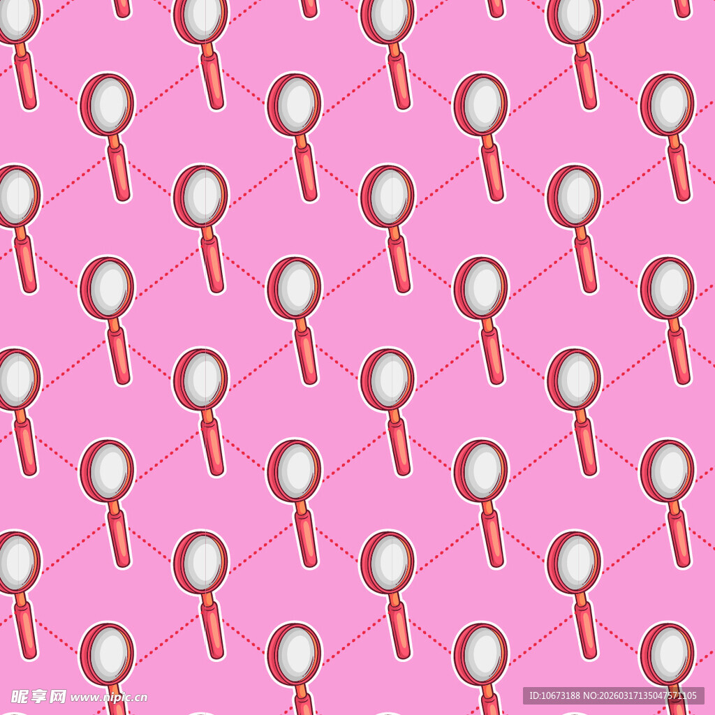 放大镜 图案背景