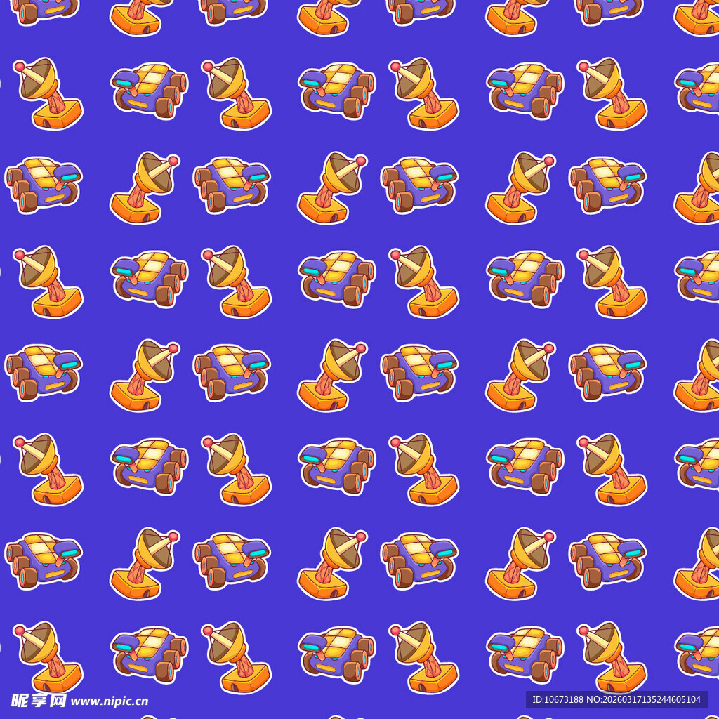 太空元素图案背景