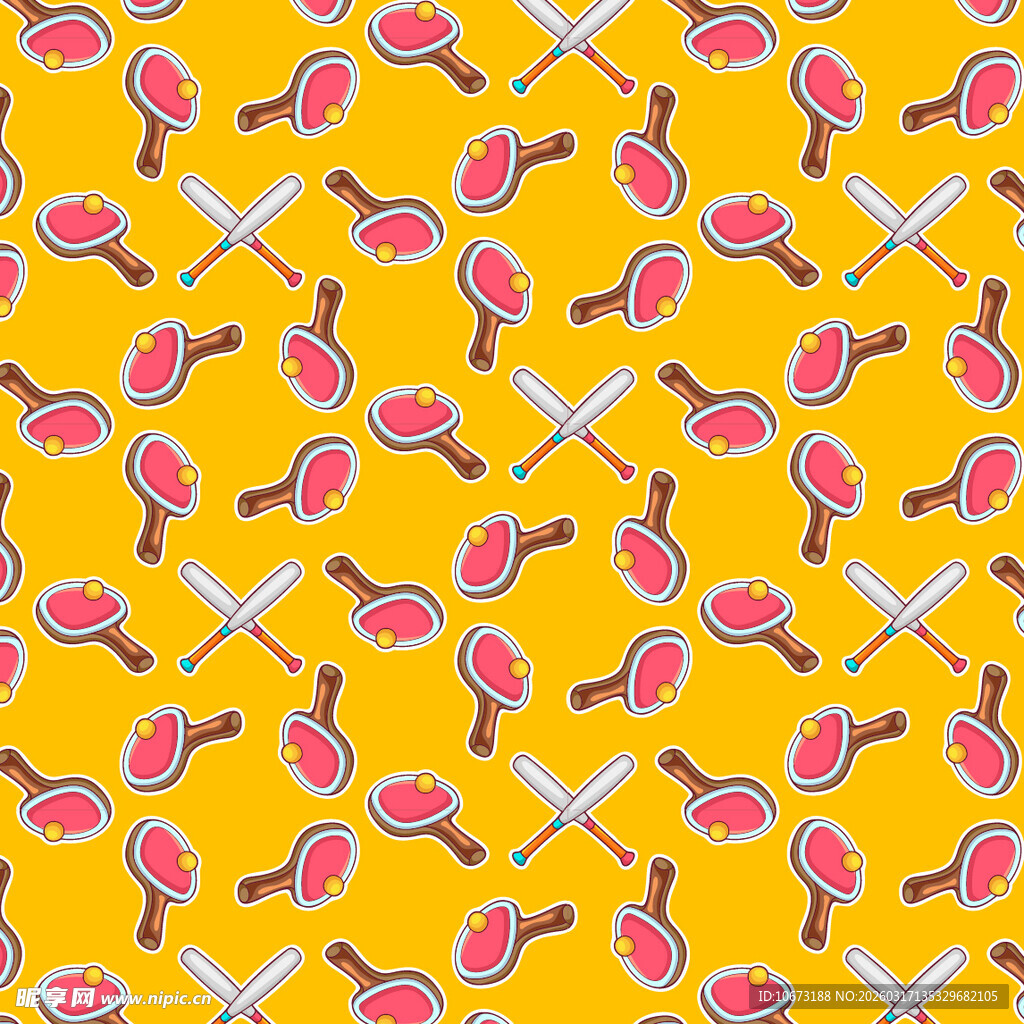 运动元素图案背景