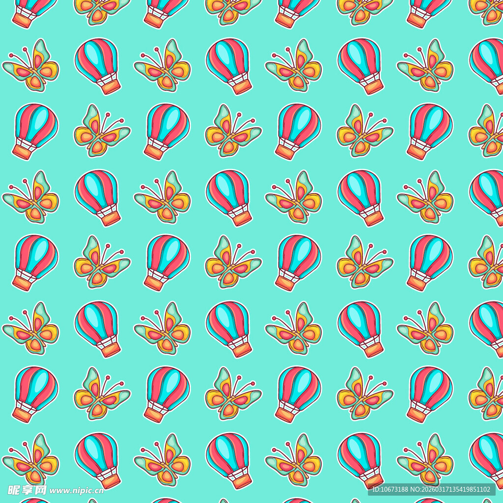 可爱元素图案背景