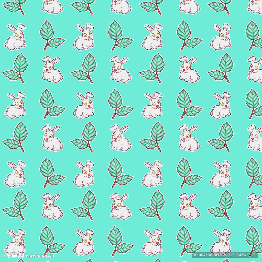 兔子图案背景