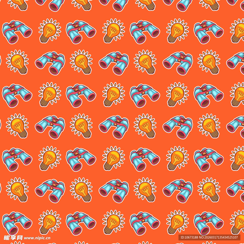 可爱元素图案背景