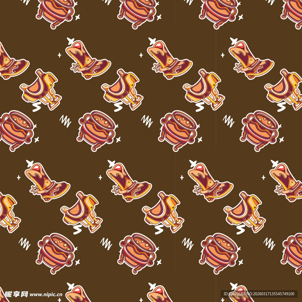 复古元素图案背景